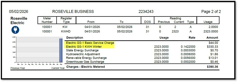 GS-1 bill example